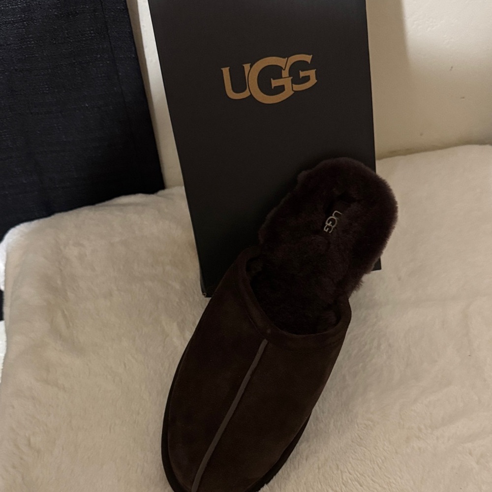 UGG Men's Dark Brown Slip-On Loafers